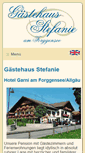 Mobile Screenshot of gaestehaus-stefanie.de